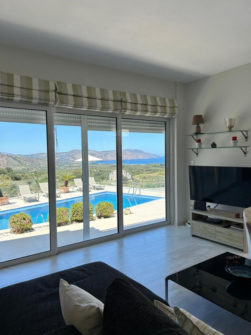 Villa Vuna - Private Pool -Sea View 干尼亞 外观 照片