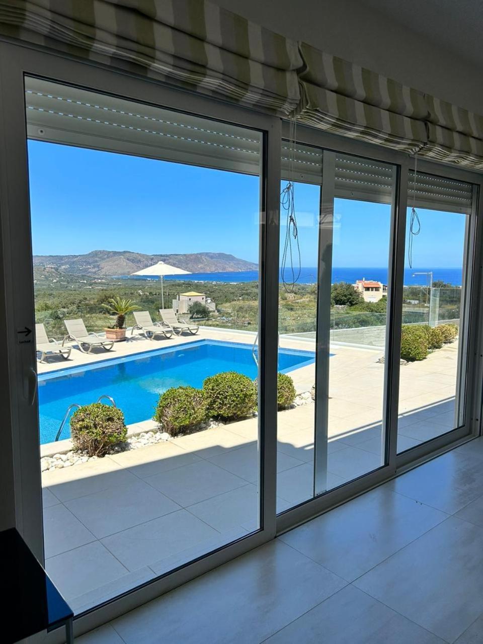 Villa Vuna - Private Pool -Sea View 干尼亞 外观 照片