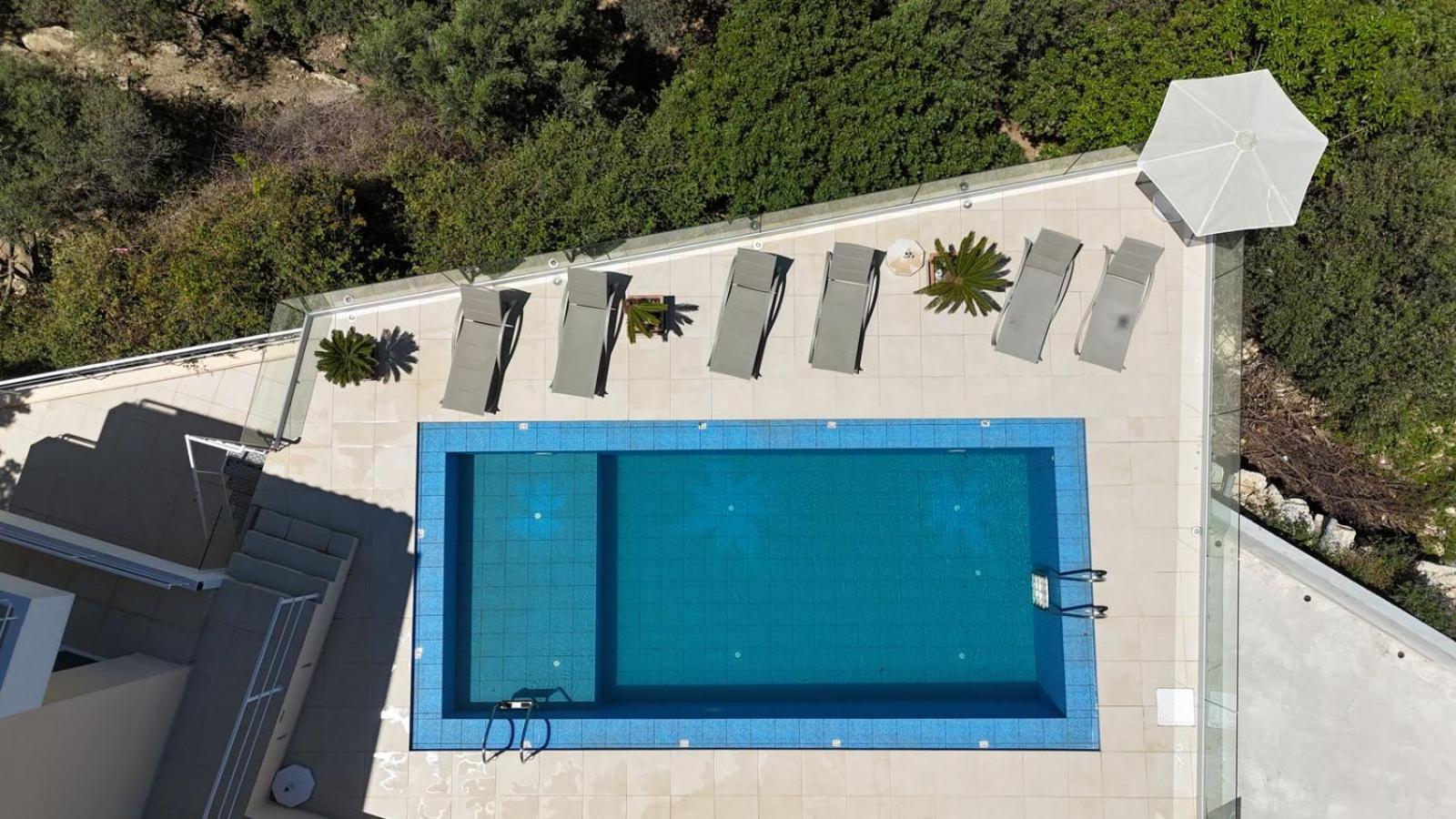 Villa Vuna - Private Pool -Sea View 干尼亞 外观 照片