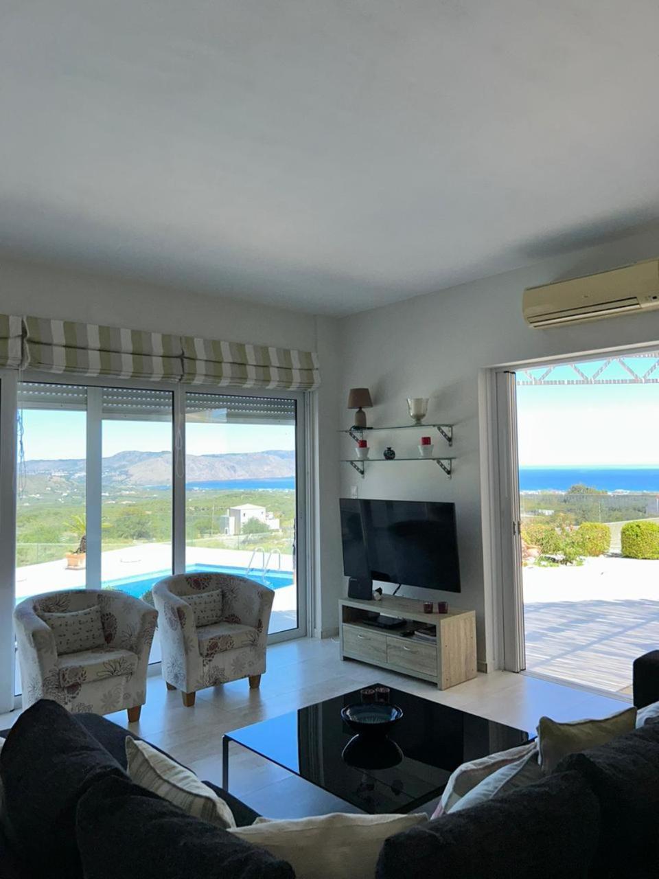 Villa Vuna - Private Pool -Sea View 干尼亞 外观 照片