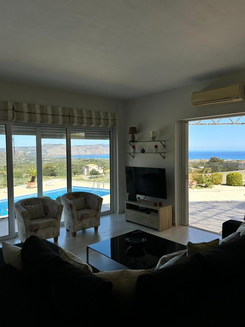 Villa Vuna - Private Pool -Sea View 干尼亞 外观 照片