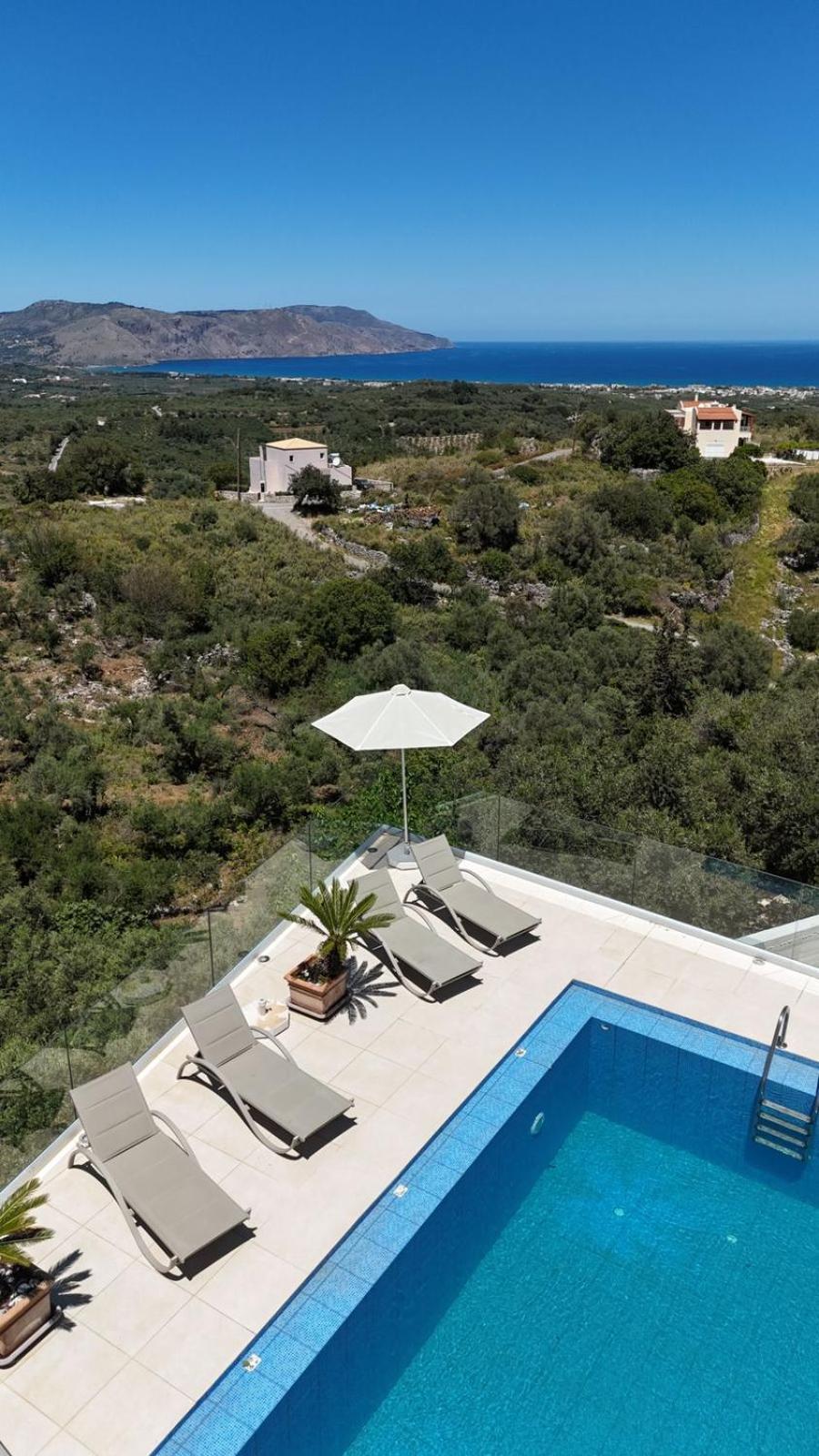 Villa Vuna - Private Pool -Sea View 干尼亞 外观 照片
